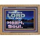 TURN UNTO THE LORD WITH ALL THINE HEART  Unique Scriptural Wooden Frame  GWMS10372  