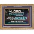 HATE EVIL YOU WHO LOVE THE LORD  Children Room Wall Wooden Frame  GWMS10378  "34x28"