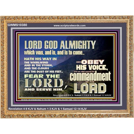 REBEL NOT AGAINST THE COMMANDMENTS OF THE LORD  Ultimate Inspirational Wall Art Picture  GWMS10380  