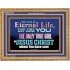 CHRIST JESUS THE ONLY WAY TO ETERNAL LIFE  Sanctuary Wall Wooden Frame  GWMS10397  "34x28"