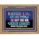 CHRIST JESUS THE ONLY WAY TO ETERNAL LIFE  Sanctuary Wall Wooden Frame  GWMS10397  