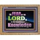 FEAR OF THE LORD THE BEGINNING OF KNOWLEDGE  Ultimate Power Wooden Frame  GWMS10401  