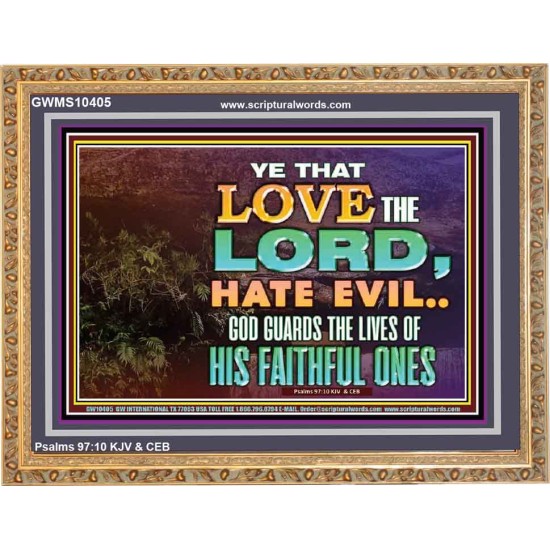 GOD GUARDS THE LIVES OF HIS FAITHFUL ONES  Children Room Wall Wooden Frame  GWMS10405  