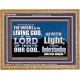 THE WORDS OF LIVING GOD GIVETH LIGHT  Unique Power Bible Wooden Frame  GWMS10409  
