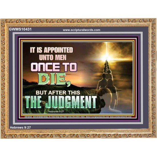 AFTER DEATH IS JUDGEMENT  Bible Verses Art Prints  GWMS10431  