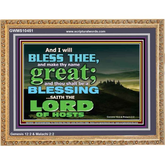 THOU SHALL BE A BLESSINGS  Wooden Frame Scripture   GWMS10451  