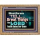 THE LORD DOETH GREAT THINGS  Bible Verse Wooden Frame  GWMS10481  