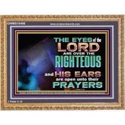 THE EYES OF THE LORD ARE OVER THE RIGHTEOUS  Religious Wall Art   GWMS10486  "34x28"