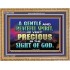 GENTLE AND PEACEFUL SPIRIT VERY PRECIOUS IN GOD SIGHT  Bible Verses to Encourage  Wooden Frame  GWMS10496  "34x28"