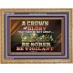 CROWN OF GLORY THAT FADETH NOT BE SOBER BE VIGILANT  Contemporary Christian Paintings Wooden Frame  GWMS10501  