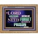 THE LORD NEVER FORGET HIS CHILDREN  Christian Artwork Wooden Frame  GWMS10507  