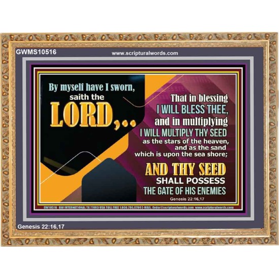 IN BLESSING I WILL BLESS THEE  Religious Wall Art   GWMS10516  