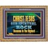 CHRIST JESUS OUR ROCK HOSANNA IN THE HIGHEST  Ultimate Inspirational Wall Art Wooden Frame  GWMS10529  "34x28"