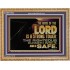 THE NAME OF THE LORD IS A STRONG TOWER  Contemporary Christian Wall Art  GWMS10542  "34x28"