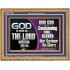 TO OUR SAVIOUR BE GLORY GOD IS WITH US   Encouraging Bible Verses Wooden Frame  GWMS10551  "34x28"