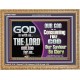 TO OUR SAVIOUR BE GLORY GOD IS WITH US   Encouraging Bible Verses Wooden Frame  GWMS10551  
