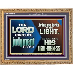 BRING ME FORTH TO THE LIGHT O LORD JEHOVAH  Scripture Art Prints Wooden Frame  GWMS10563  "34x28"