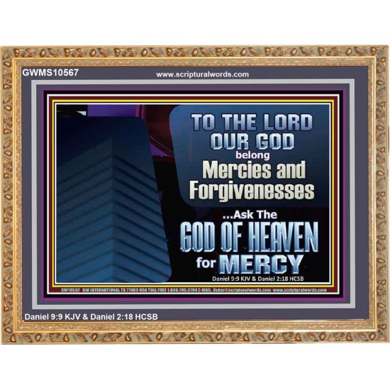 TO GOD BELONG MERCIES AND FORGIVENESS  Biblical Paintings  GWMS10567  