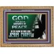 GOD SHALL GIVE YOU AN ANSWER OF PEACE  Christian Art Wooden Frame  GWMS10569  
