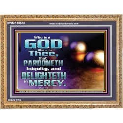JEHOVAH OUR GOD WHO PARDONETH INIQUITIES AND DELIGHTETH IN MERCIES  Scriptural Décor  GWMS10578  "34x28"