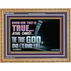 JESUS CHRIST THE TRUE GOD AND ETERNAL LIFE  Christian Wall Art  GWMS10581  "34x28"
