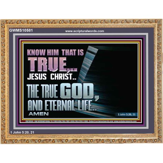 JESUS CHRIST THE TRUE GOD AND ETERNAL LIFE  Christian Wall Art  GWMS10581  