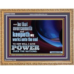 HE THAT ENDURES TO THE END  Wall & Art Décor  GWMS10586  "34x28"