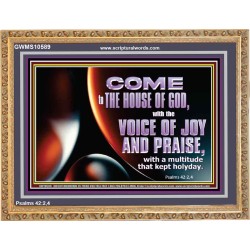 THE VOICE OF JOY AND PRAISE  Wall Décor  GWMS10589  "34x28"