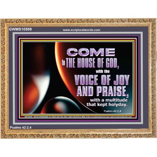 THE VOICE OF JOY AND PRAISE  Wall Décor  GWMS10589  