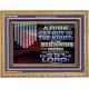 ARISE CRY OUT IN THE NIGHT IN THE BEGINNING OF THE WATCHES  Christian Quotes Wooden Frame  GWMS10596  