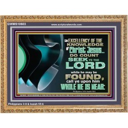 SEEK YE THE LORD WHILE HE MAY BE FOUND  Unique Scriptural ArtWork  GWMS10603  "34x28"