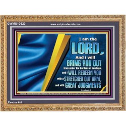 I WILL REDEEM YOU WITH A STRETCHED OUT ARM  New Wall Décor  GWMS10620  "34x28"