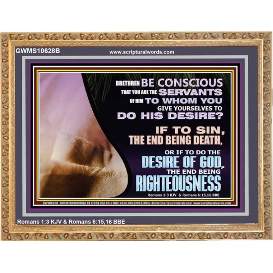GIVE YOURSELF TO DO THE DESIRES OF GOD  Inspirational Bible Verses Wooden Frame  GWMS10628B  