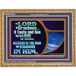 BLESSED IS THE MAN THAT TRUSTETH IN THE LORD  Scripture Wall Art  GWMS10641  "34x28"