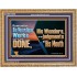 REMEMBER HIS WONDERS AND THE JUDGMENTS OF HIS MOUTH  Church Wooden Frame  GWMS10659  "34x28"