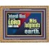 JEHOVAH NISSI IS THE LORD OUR GOD  Sanctuary Wall Wooden Frame  GWMS10661  "34x28"