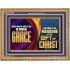 A GIVEN GRACE ACCORDING TO THE MEASURE OF THE GIFT OF CHRIST  Children Room Wall Wooden Frame  GWMS10669  "34x28"