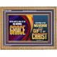 A GIVEN GRACE ACCORDING TO THE MEASURE OF THE GIFT OF CHRIST  Children Room Wall Wooden Frame  GWMS10669  