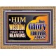 TO HIM THAT BY WISDOM MADE THE HEAVENS BE GLORY FOR EVER  Righteous Living Christian Picture  GWMS10675  