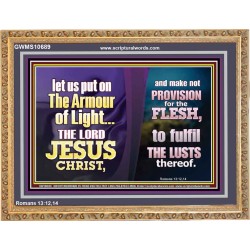 THE ARMOUR OF LIGHT OUR LORD JESUS CHRIST  Ultimate Inspirational Wall Art Wooden Frame  GWMS10689  "34x28"