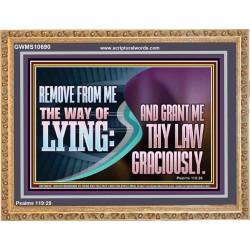 GRANT ME THY LAW GRACIOUSLY  Unique Scriptural Wooden Frame  GWMS10690  "34x28"