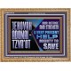 JEHOVAH ADONAI  TZVAOT OUR REFUGE AND STRENGTH  Ultimate Inspirational Wall Art Wooden Frame  GWMS10710  