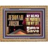 JEHOVAHJIREH THE PROVIDER FOR OUR LIVES  Righteous Living Christian Wooden Frame  GWMS10714  "34x28"