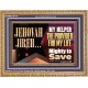 JEHOVAHJIREH THE PROVIDER FOR OUR LIVES  Righteous Living Christian Wooden Frame  GWMS10714  