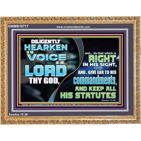 DILIGENTLY HEARKEN TO THE VOICE OF THE LORD THY GOD  Children Room  GWMS10717  