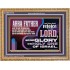 ABBA FATHER SHALL SCATTER ALL OUR ENEMIES AND WE SHALL REJOICE IN THE LORD  Bible Verses Wooden Frame  GWMS10740  "34x28"