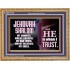 JEHOVAH SHALOM OUR GOODNESS FORTRESS HIGH TOWER DELIVERER AND SHIELD  Encouraging Bible Verse Wooden Frame  GWMS10749  "34x28"