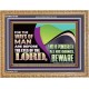 THE WAYS OF MAN ARE BEFORE THE EYES OF THE LORD  Contemporary Christian Wall Art Wooden Frame  GWMS10765  