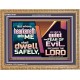 WHOSO HEARKENETH UNTO THE LORD SHALL DWELL SAFELY  Christian Artwork  GWMS10767  