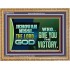 JEHOVAHNISSI THE LORD GOD WHO GIVE YOU THE VICTORY  Bible Verses Wall Art  GWMS10774  "34x28"